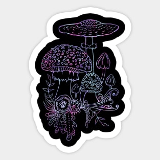 Mushrooms Sticker